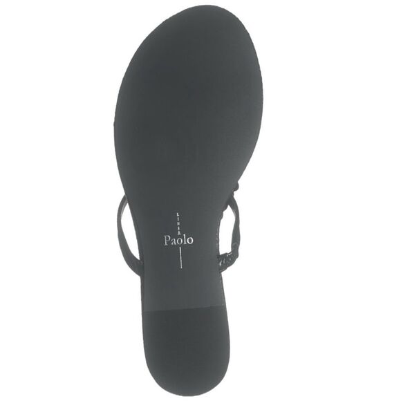 NWT Linea Paolo “Laurel” flower sandals in black.  Size 9 - Picture 4 of 6